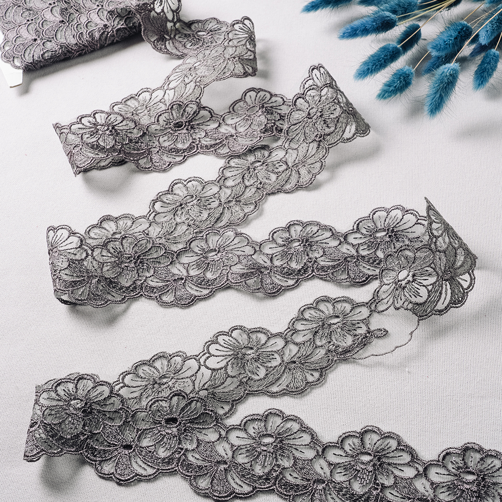 Тесьма 31160-D103 GCC538 серый шир.55мм/уп.13,716 м