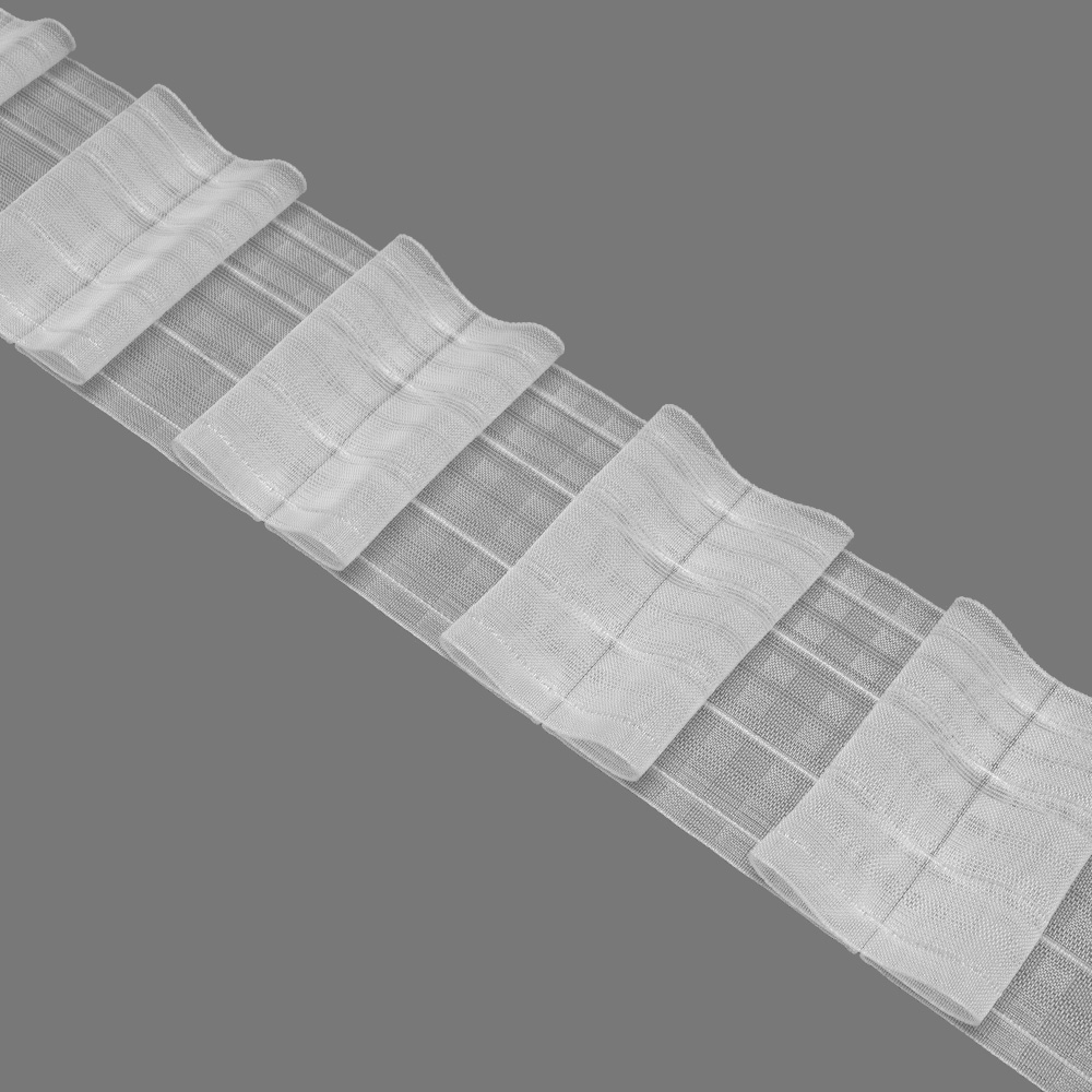 Шторная лента Бантовые складки 4468MP/Soft (1:2,5) Oz-is Premium прозрачная 10 см/50 м