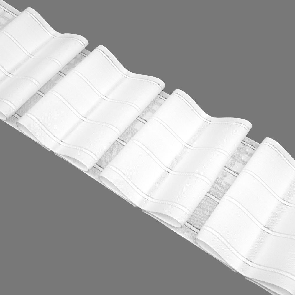 Шторная лента Банты 4422Р (1:3) Oz-is Premium тканая 15 см/50 м (4 кармана, корд-4 шнура)