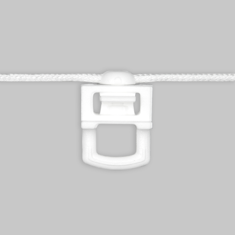 Корд с глайдерами ПОВОРОТНЫЕ для лент системы «Волна» LCD80-WHITE (шаг 8 см/20 м)