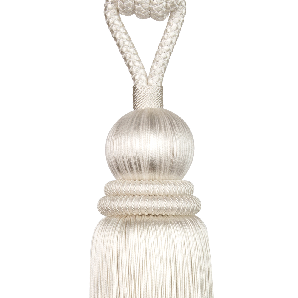 Кисть подхват для штор 1237F-A8300-2 молочный Mirtex Premium(WHITE) (L70/27см)