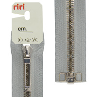 Молния металл Riri, ni, слайдер stab, разъёмная 1 замок, 6 мм, 80 см, цвет 2118, светло-серый 865152