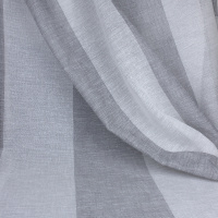 Ткань для штор под "лен" 280 см C07080-5 серый/белый (25 м± )