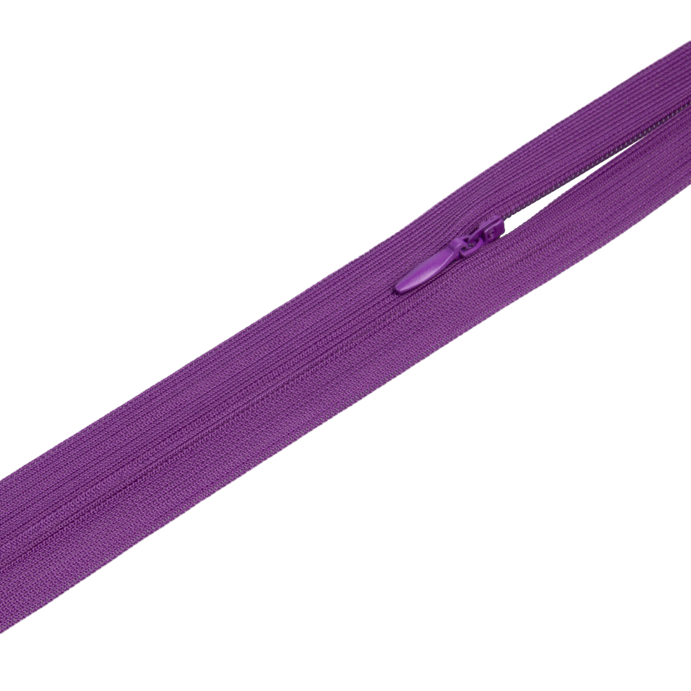 Молния потайная 175-GCC фиолетовый 50 см (20 шт)
