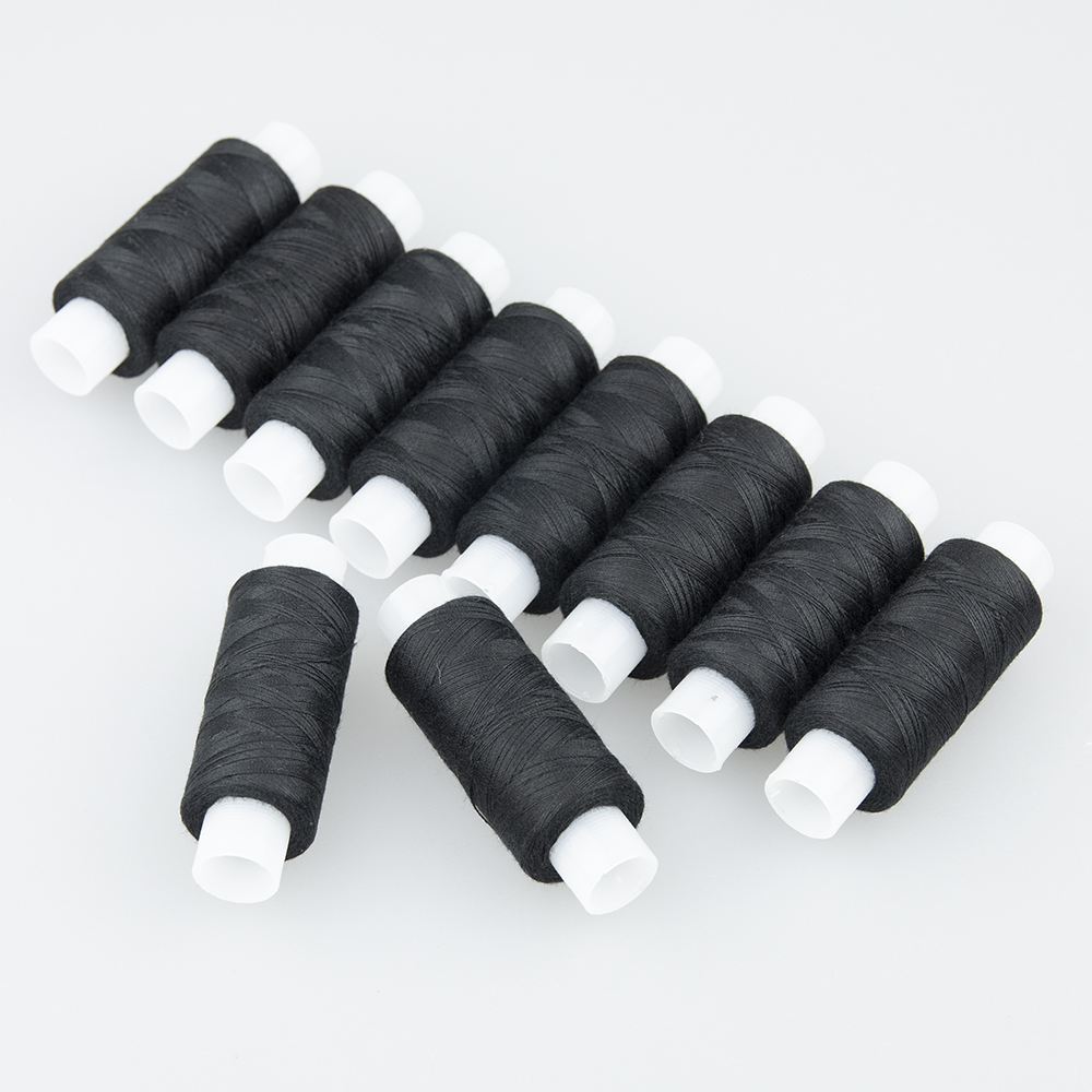 Нитки швейные бытовые 40/2 (Экстра) черный (10 шт по 200 м)