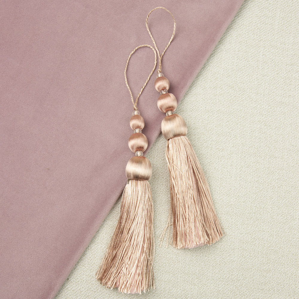 Кисть декоративная DQ-2 светлая пудра (L21/14,5 см )