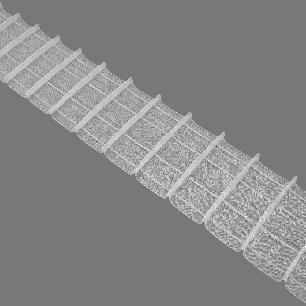 Шторная лента многокарманная 10MP/Soft (1:1,5) Oz-is Premium прозрачная 10 см/50 м