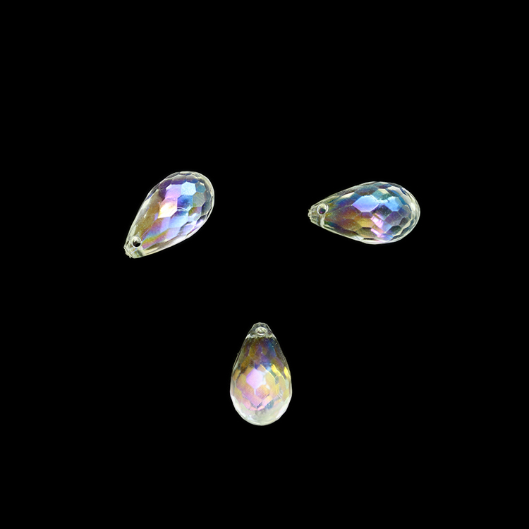 Подвеска Капля граненная AZ-5548AB перламутр размер 24х13 мм (500 г~200 шт)