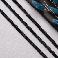 Теcьма "Шанель" 1176 черный (17,3 м)