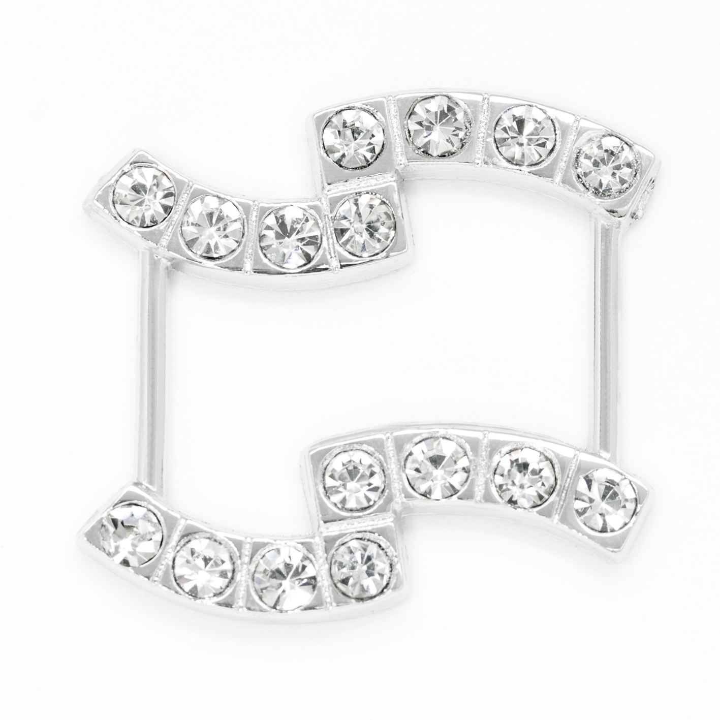 Пряжка со стразами 5225-UG никель