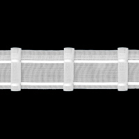 Шторная лента MAGAM U4/z-150 прозрачная, (К=1:1,5, корд-2 шнура) 5 см/50 м