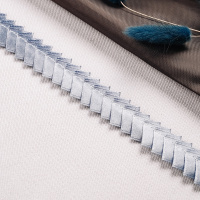 Тесьма-оборка 201201HT-3 серый (GCC319) (22,86 м)