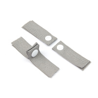 Кнопки на ленте для фиксации складок у штор QZ-A1 серый пластиковые (L 6 см*2 шт)(25 комплектов)