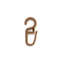 Крючок-крючок для кольца пластиковый 237 коричневый (100 шт)