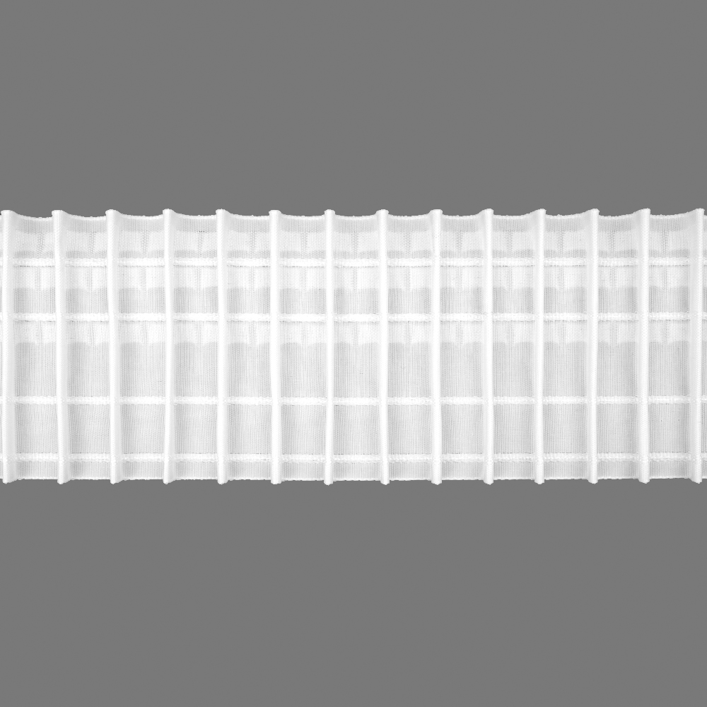 Шторная лента 4441P/ mini (1:2) Oz-is Premium тканая 10 см/50 м (3 кармана, корд 4 шнура)