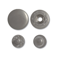 Кнопки "Альфа" нержавеющие A633 никель 12 мм (500 шт)