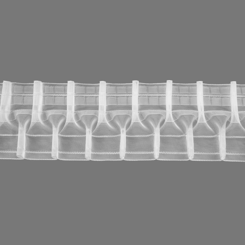 Шторная лента 4368MP (1:2,5) Oz-is Premium прозрачная 10 см/50 м (3 кармана, корд-4 лески)