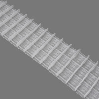 Шторная лента многокарманная 1001111Т (1:2) MirTenda прозр 10 см/50 м (9 карманов, корд-4 лески)