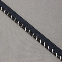 Кант отделочный XB-2218-6 "Stripes" черный (1,5 см/d 0,5 см) (12,5 м)