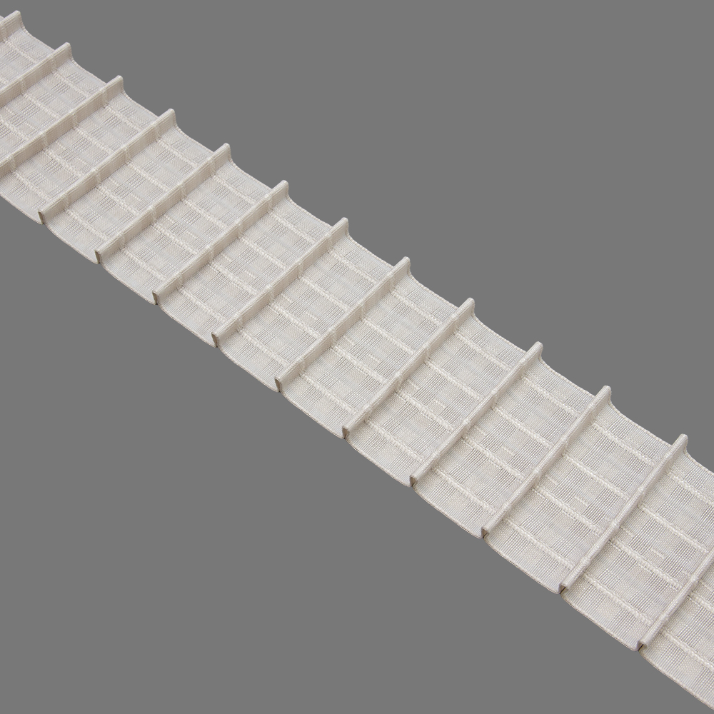 Шторная лента многокарманная 4428P (Серо-бежевый) (1:1,65) Oz-is Premium тканая 8 см/50 м