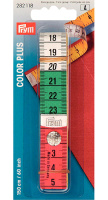 Лента измерительная с кнопкой 282118 Prym "Color Plus" с сантиметровой и дюймовой шкалой 1.5м