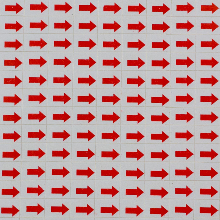 Стрелка маркировочная клеевая (5 листов х 480 шт)