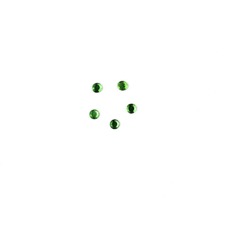 Стразы россыпь клеевые 16/014# SS зеленый (144 шт.)
