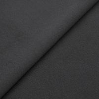 Футер 3х нитка велюр диагональ пенье 330г/м2 (65%хлопок, 35% полиэстер) шир. 180 см черный