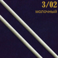 3/02 молочн. Шнур прошитый иск.кожа (31 м)