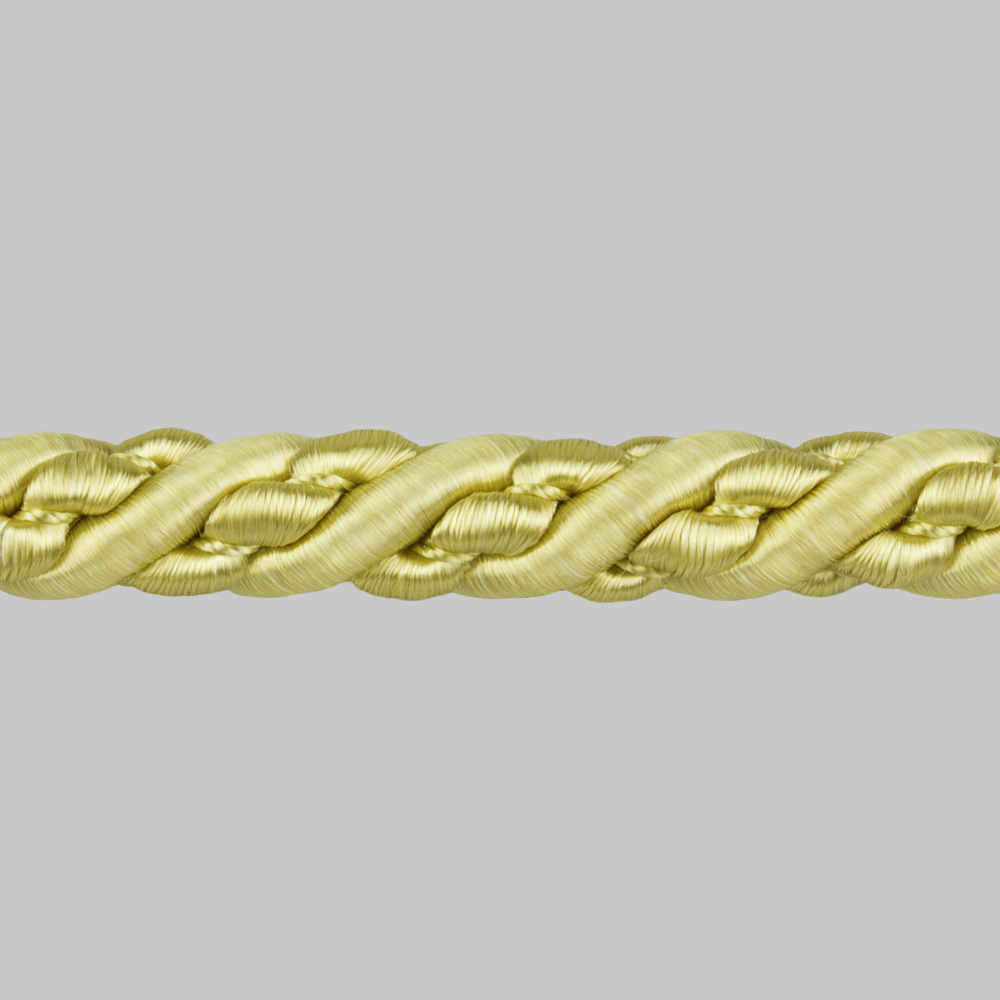 Шнур витой SH20-12 золото (искусственный шёлк) (25 м)