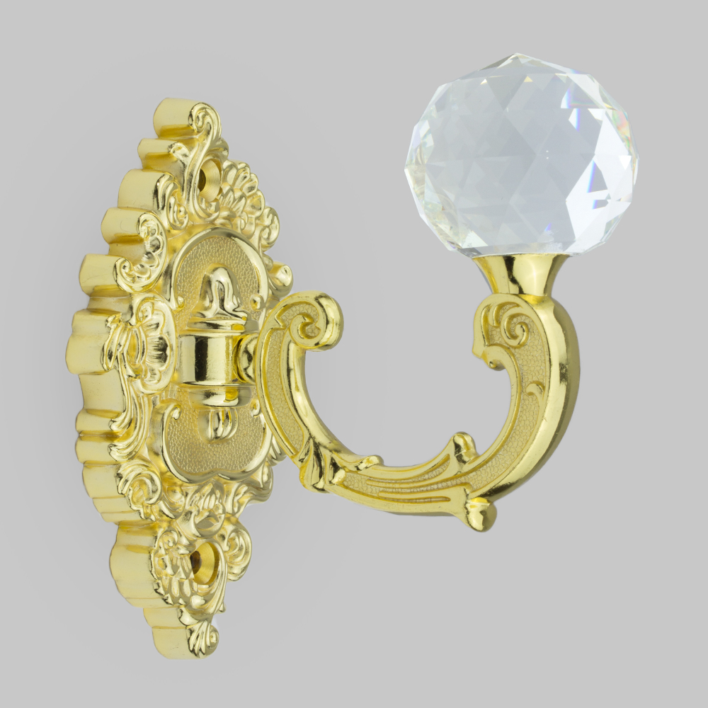 Держатели для штор и подхватов со стеклянными вставками