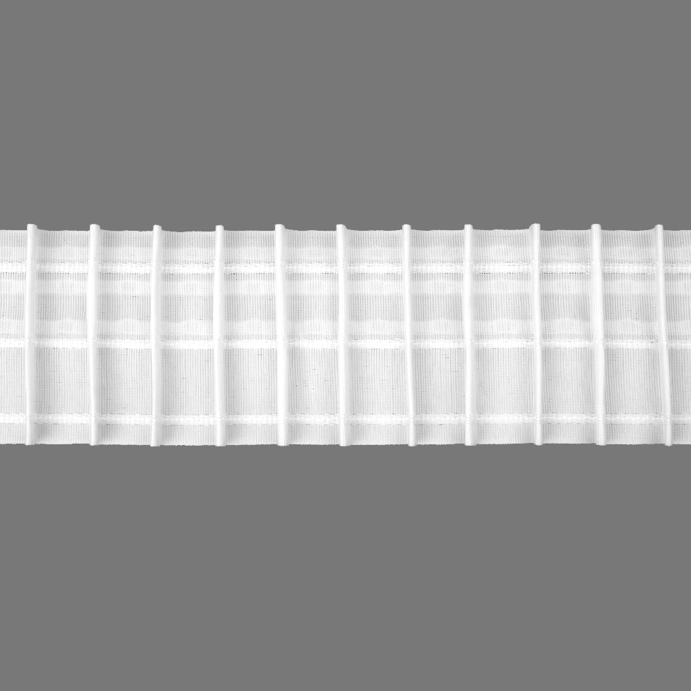 Шторная лента "Карандаши" 4370/mini (1:2) Oz-is Standart тканая 8 см/50 м (3 кармана, корд-3 лески)