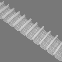 Шторная лента многокарманная 80MP/Soft (1:2) Oz-is Premium прозрачная 8 см/50 м