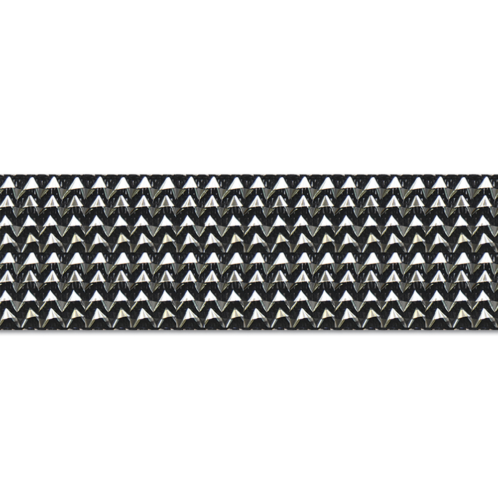 Тесьма эластичная отделочная HT09-86A серебро 8 рядов (25 ярд)