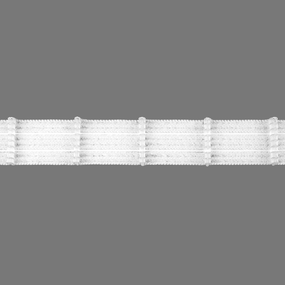 Шторная лента велькро "мама" C01/25 (К=1:1,5 корд-2 шнура) 2,5 см/50 м