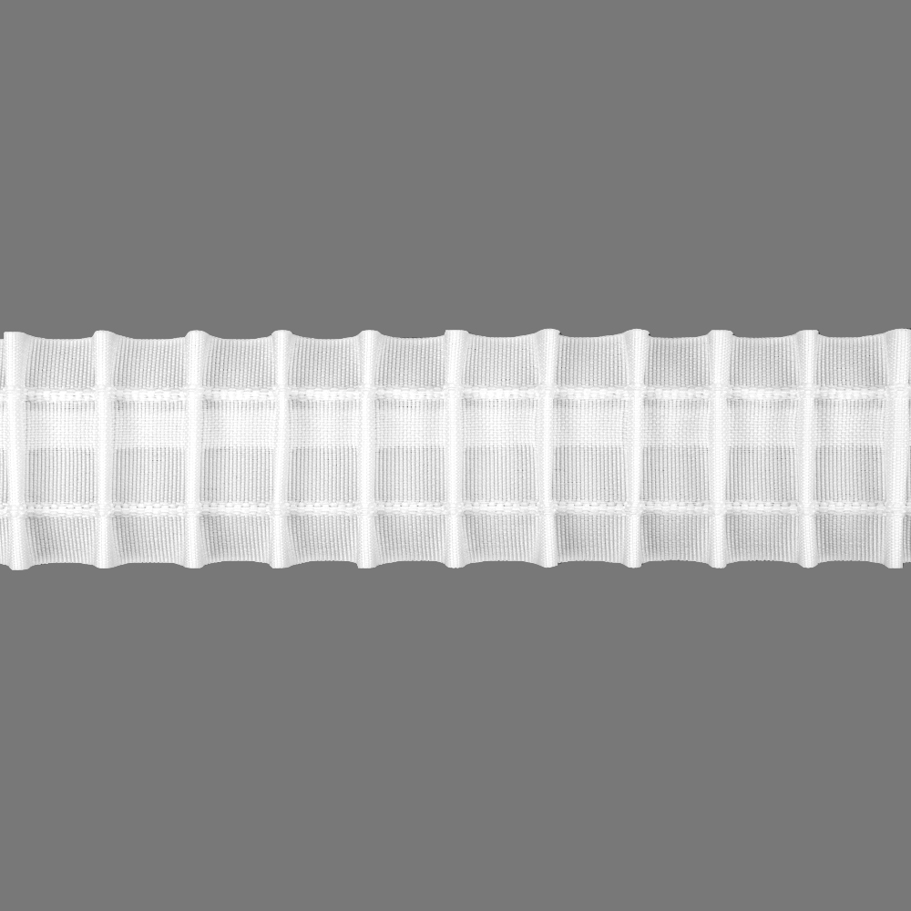 Шторная лента 4144 Oz-is (стандарт) тканая 4 см/100 м (К=1:2, 1 карман, корд-2 шнура)