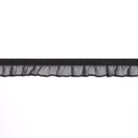 Тесьма-оборка на резинке 1209 черный (144 ярд)