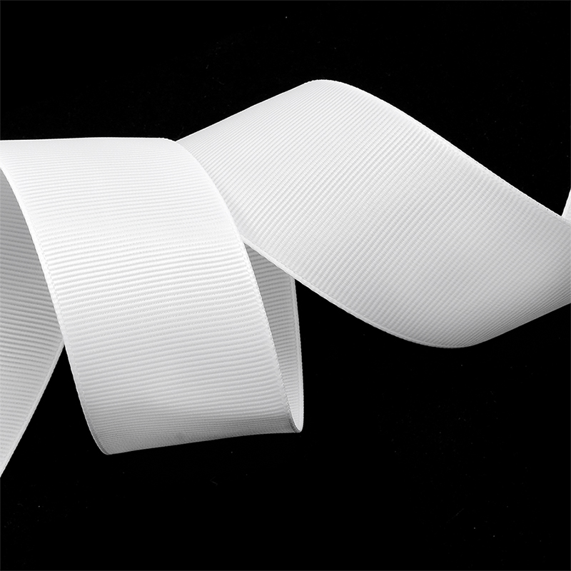 Лента репсовая 38 мм №029 белый (27,42 м)