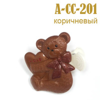 Прищепка для штор детская "мишка" А-CC-201 коричневый (2 шт)