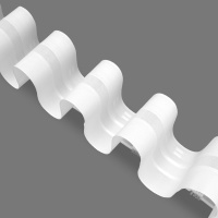 Шторная лента сборка "Волна" BK-19 (1:2,5) Oz-is Premium тканая УСИЛЕННАЯ 10 см/50 м (2 кармана)