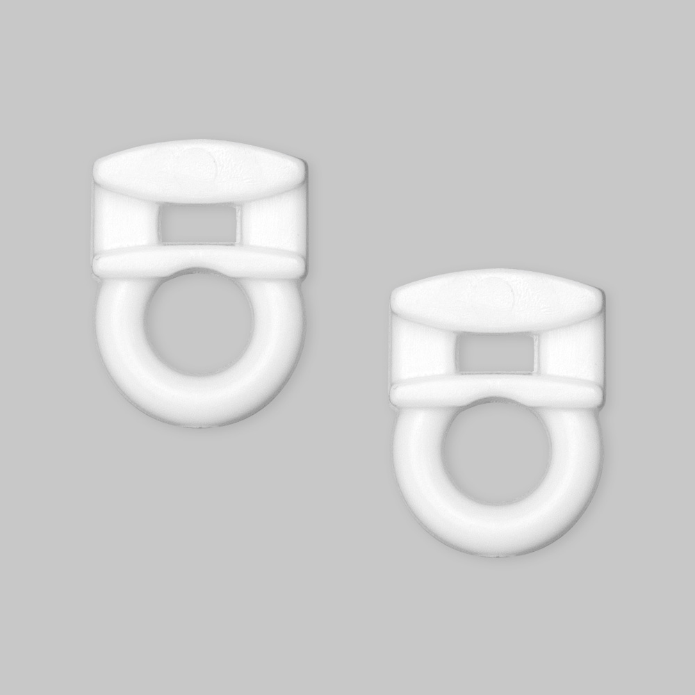 Глайдер-бегунок 009 белый MirTex 4 мм, для ап по типу Симпл (в ленте 10 шт) (100 шт)