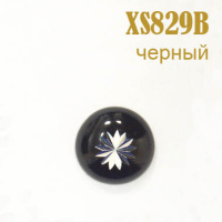 Украшения металлические клеевые 829B-XS черные (100 шт)