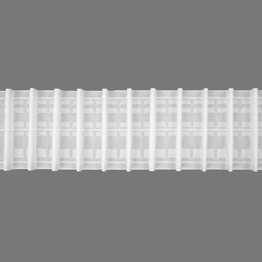 Шторная лента многокарманка 3951P (1:2,5) Oz-is Premium тканая 8 см/50 м (5 карманов, корд-3 шнура)