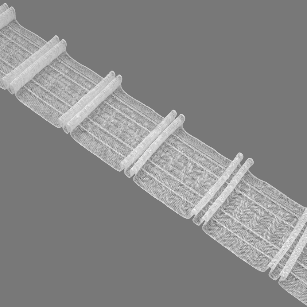 Шторная лента 4488MP/Soft (1:2) Oz-is Premium прозрачная 8 см/50 м