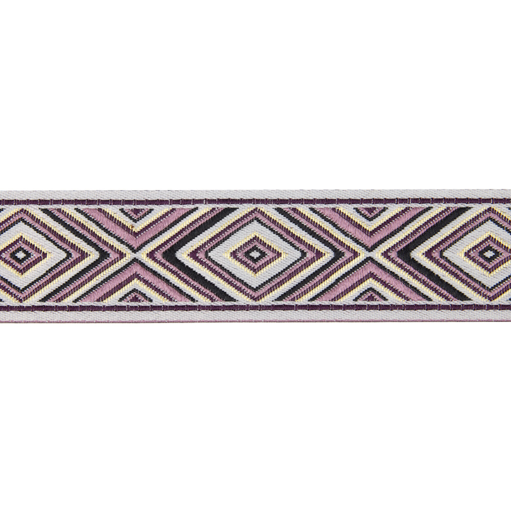 Текстильный бордюр YGH185C-5 Mirtex пудровый "Kalahari", ширина 3,5 см/±25 м