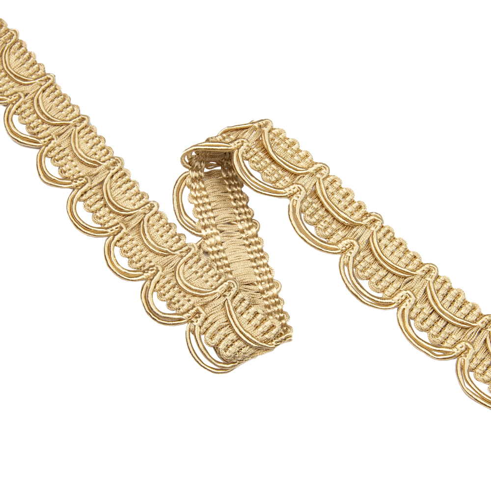 Сутаж отделочный ST - 4 Mirtex бежевый "Royyana" (2 см/12,5 м) (усадка +,- 5%)