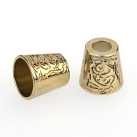 Концевик наконечник для шнура металлический 5391 русское золото (100 шт)