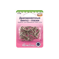 Драпировочные винты-глазки Hemline, 12 пар 476.6/G002 (5 блистер)