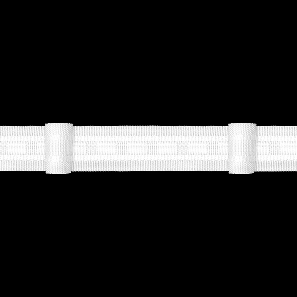 Шторная лента MAGAM F4-150 тканая, (К=1:1,5, корд-2 шнура) 2,5 см/200 м