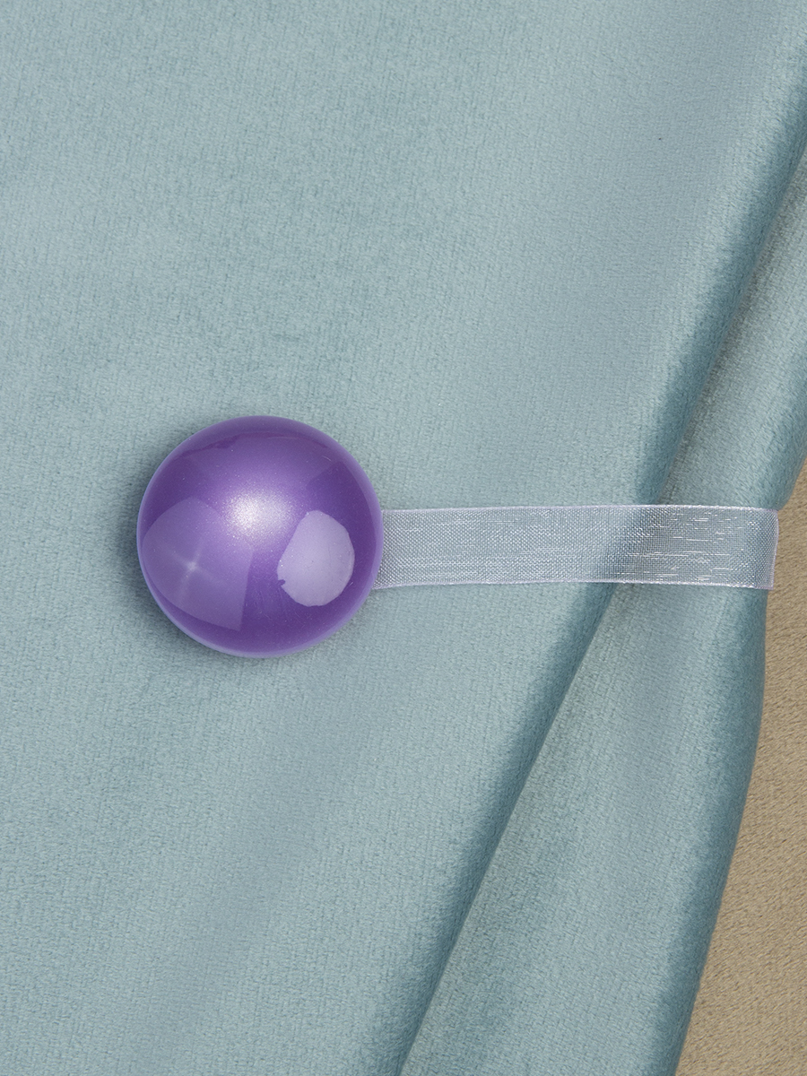 Магнит для штор "Драже" на ленте 3725-12 пыльно-фиолетовый (d35мм) (уп.2 шт)